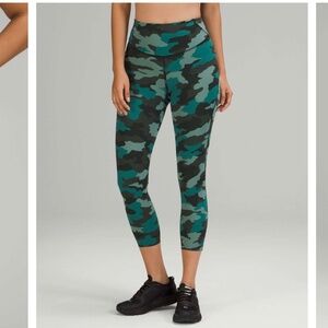 Lululemon Camo Base Pace High Rise Crop Leggings